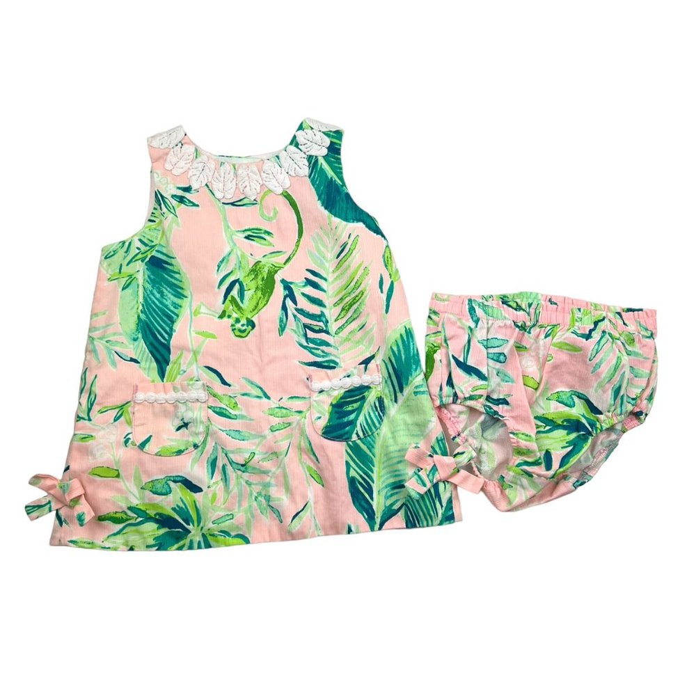 NWT Baby Lilly Pulitzer Shift in Coral Reef Chimpoiserie